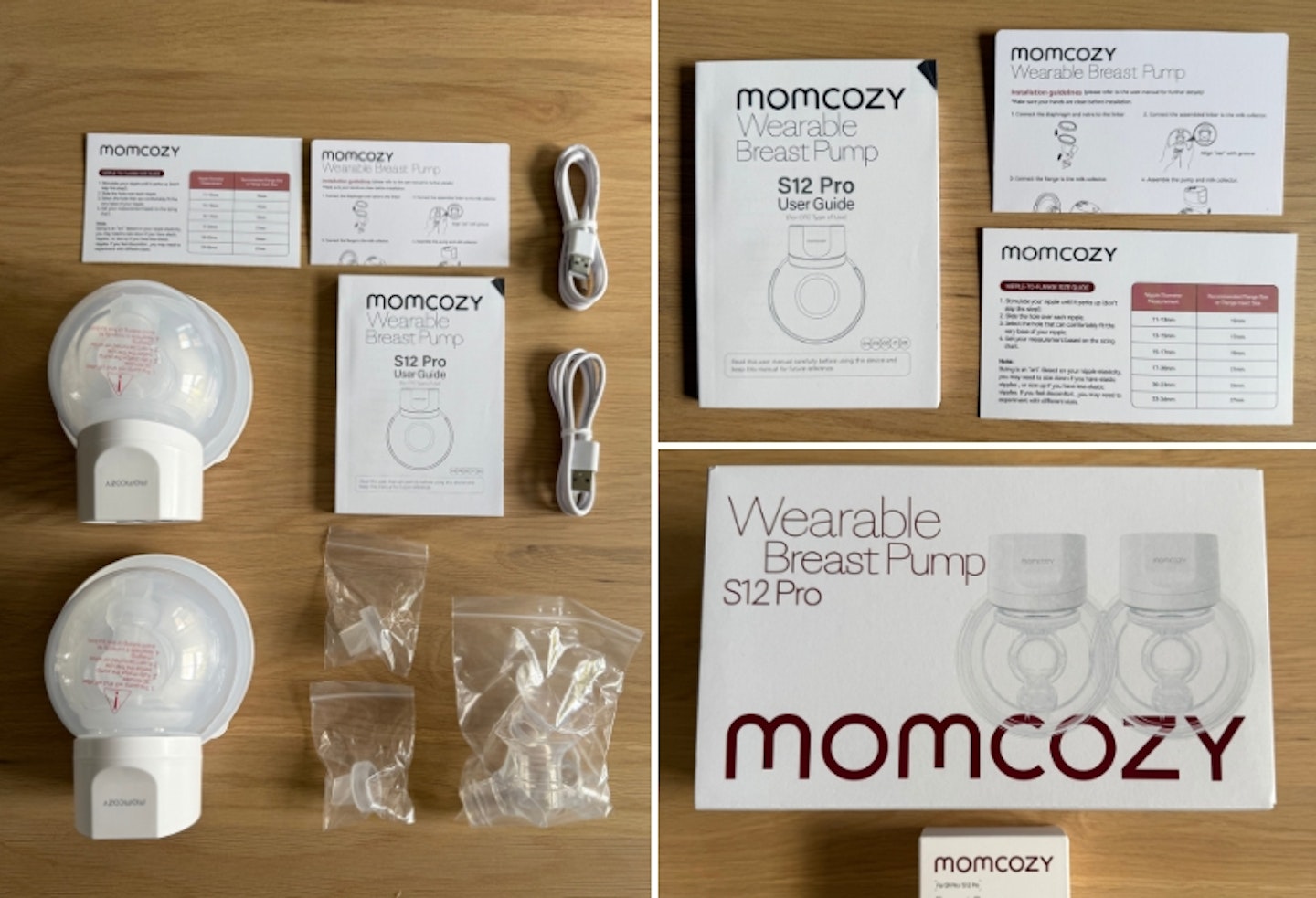 Momcozy Wearable Breast Pump S12 Pro out of the box