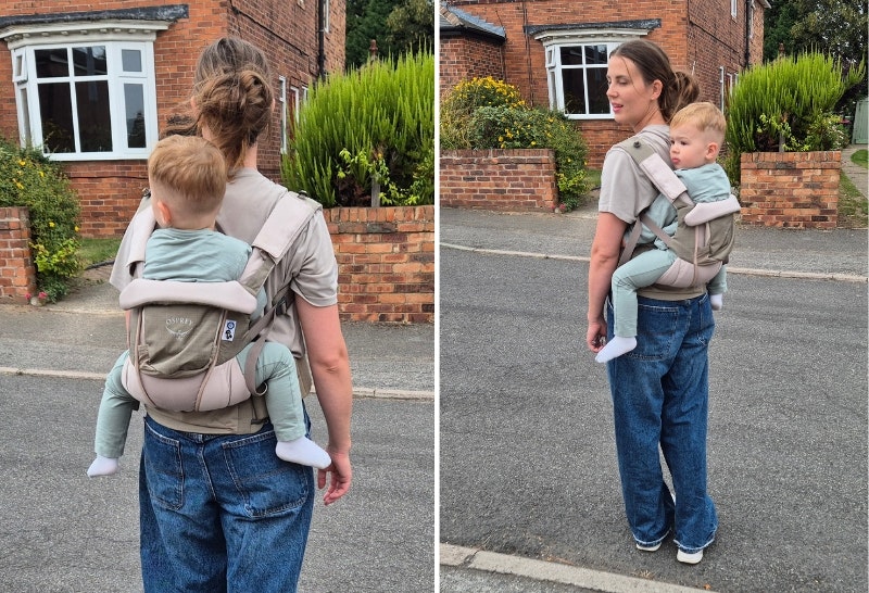 toddler in the Osprey Poco Soft Child Carrier LT