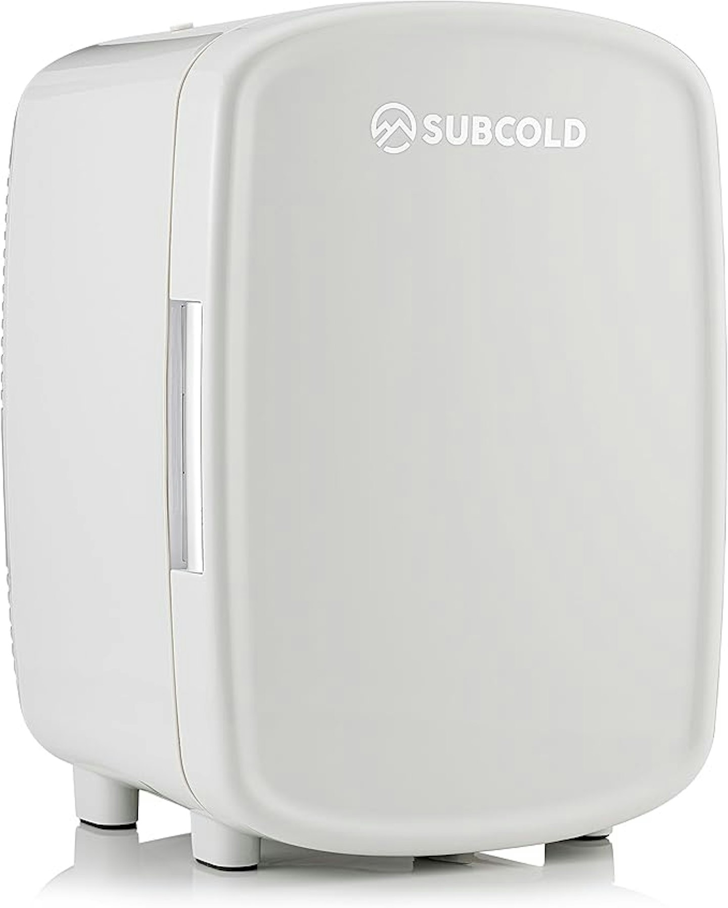 White mini portable fridge