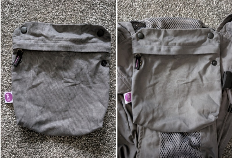 extra pocket Izmi Breeze Baby Carrier