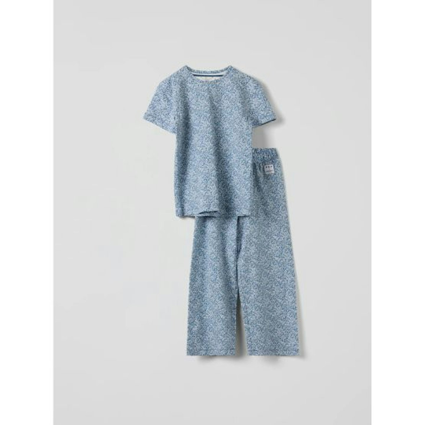 Children's mini-me pj set in liberty blue fabric from PO.P