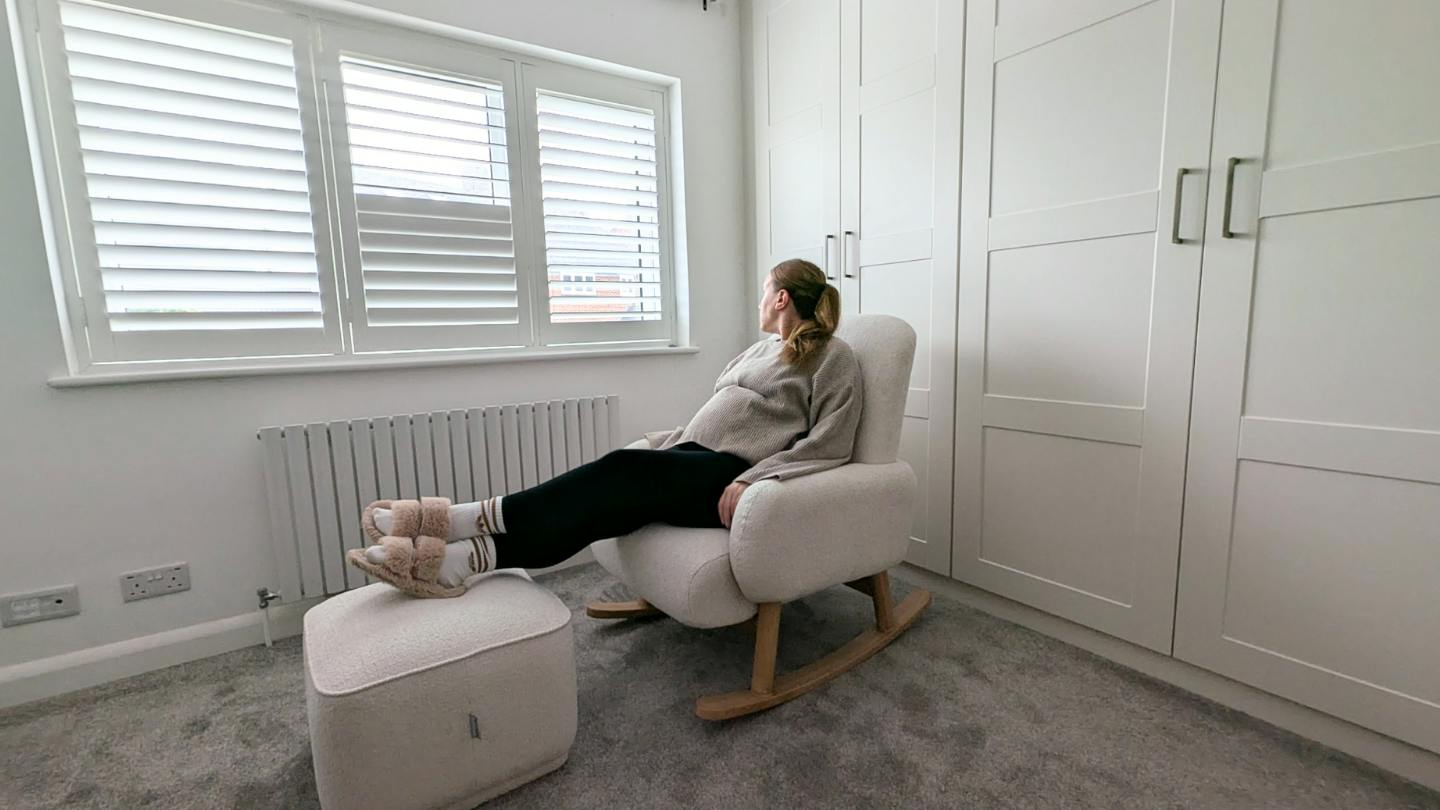 Our verdict: Kleo Luxe Chenille Rocker Chair & Footstool review