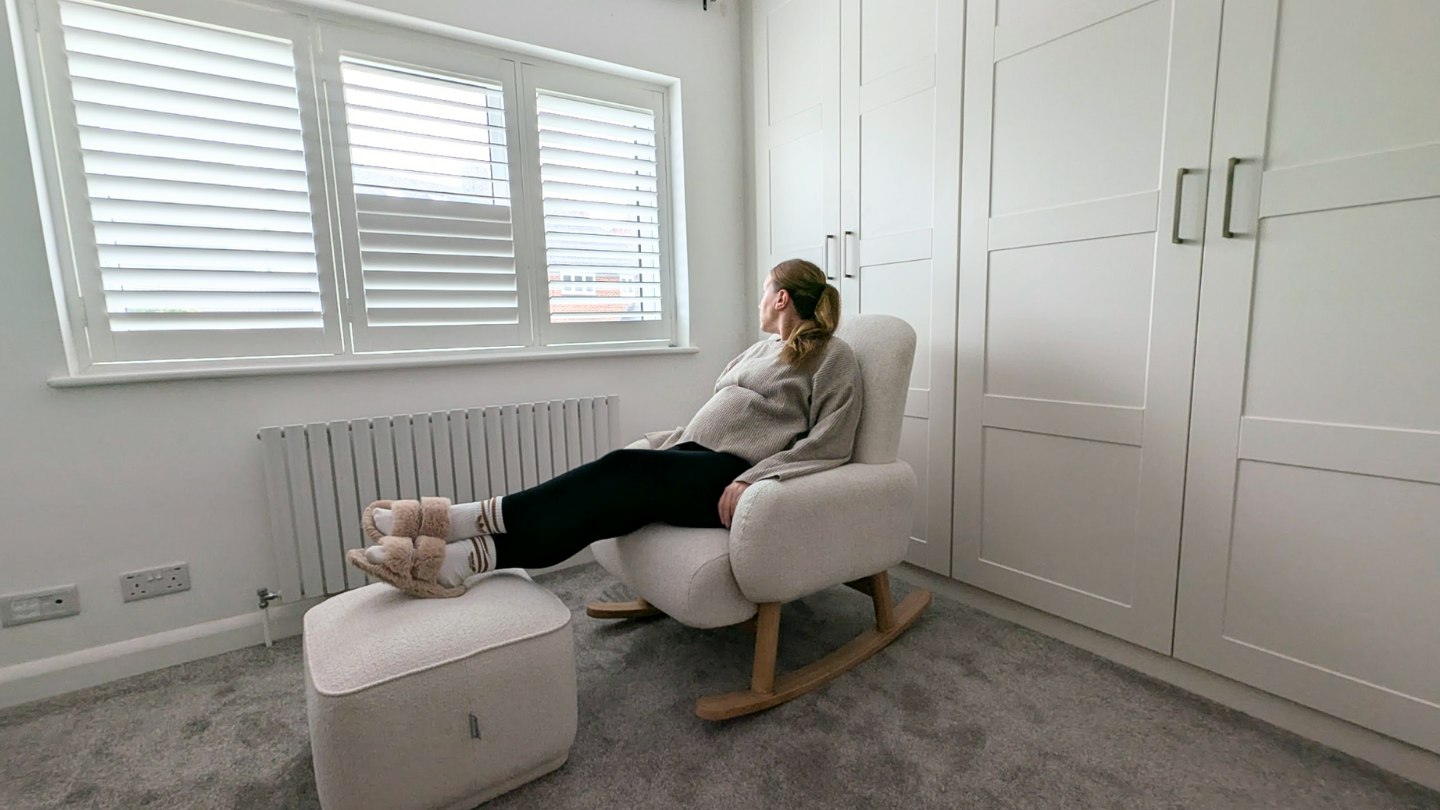 Luxe Rocker Our verdict: Kleo Luxe Chenille Rocker Chair & Footstool review