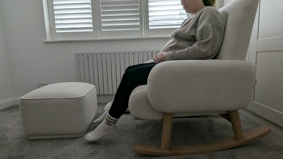 Luxe Rocker Our verdict: Kleo Luxe Chenille Rocker Chair & Footstool review
