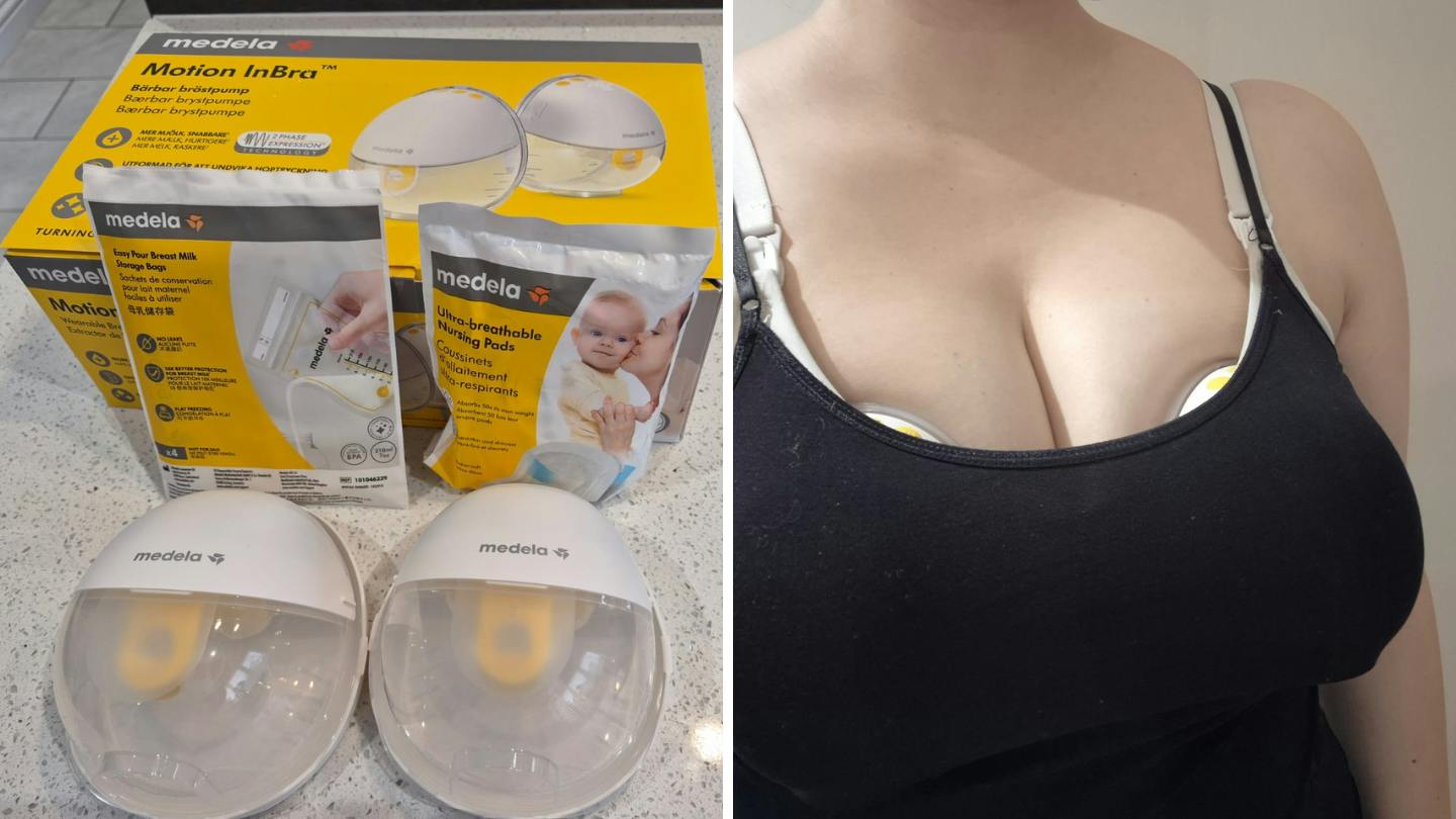 Medela Motion InBra Wearable Breast Pump | Babylist Shop medela 