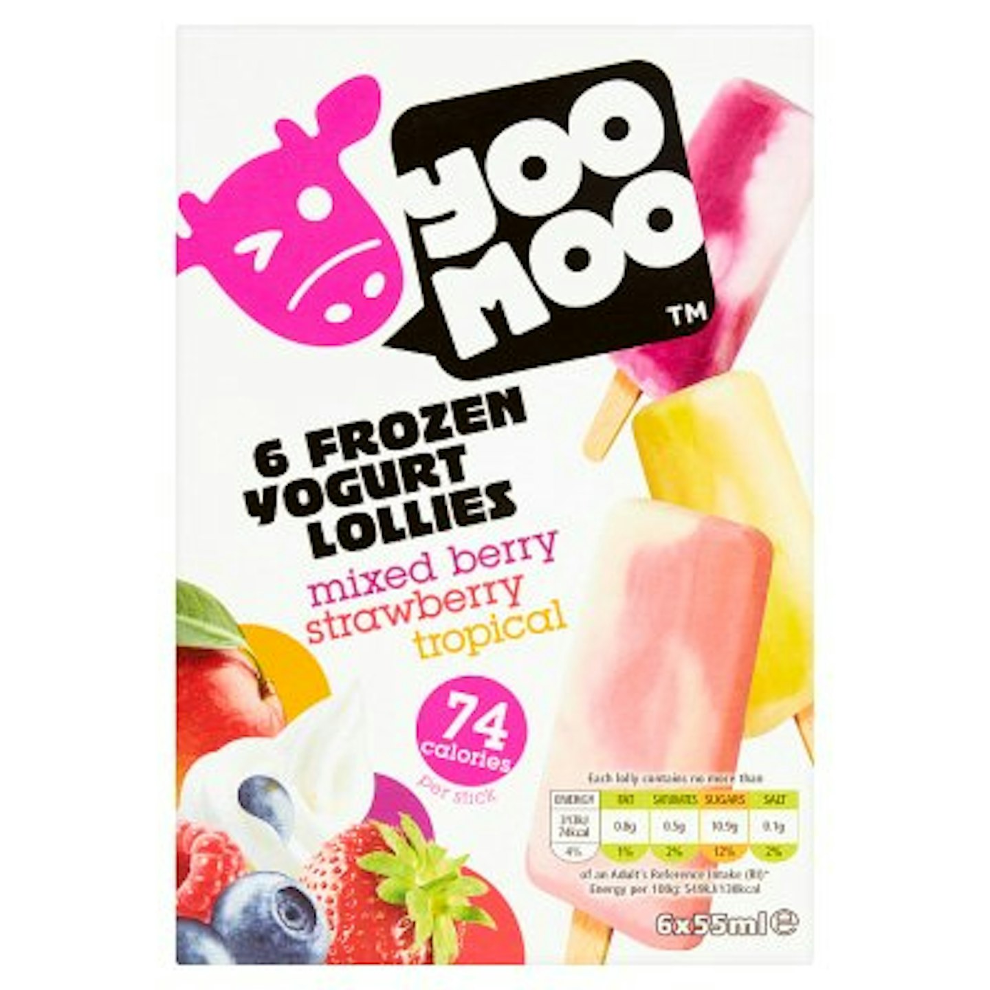 YooMoo Frozen Yogurt Lollies