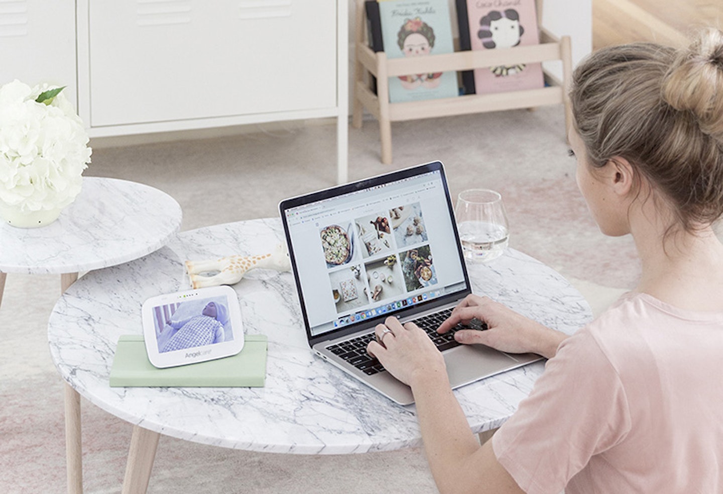 woman browsing on laptop