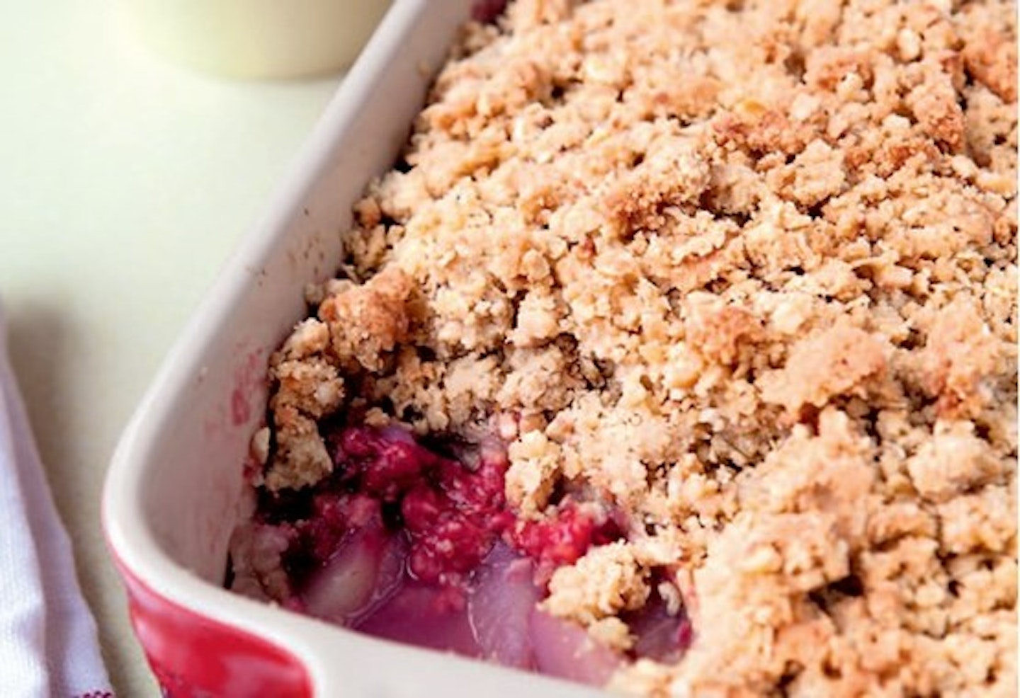 Pear And Raspberry Crumble