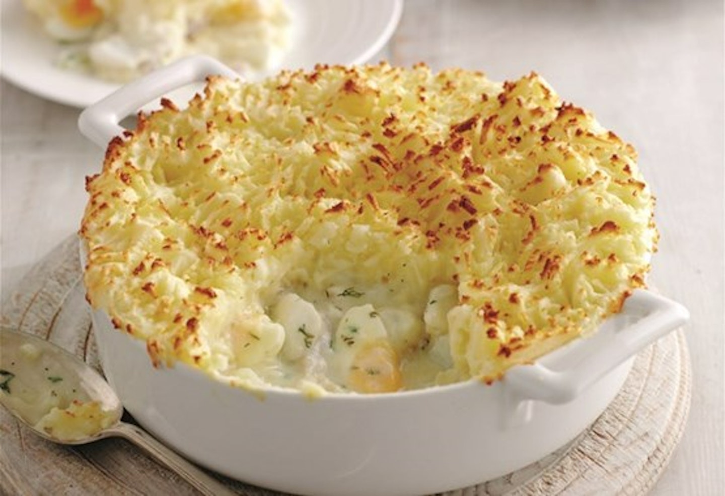 Fish Pie With Cheesy Mash Topping