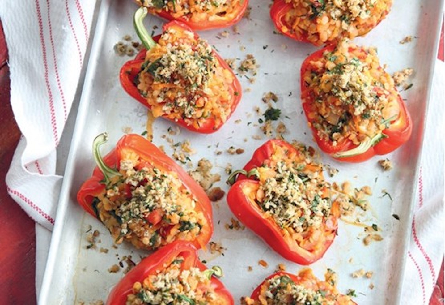 Lentil Stuffed Peppers