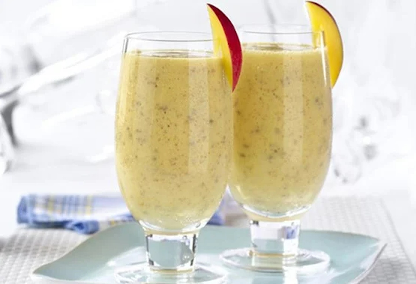 Mango and wheatgerm smoothie