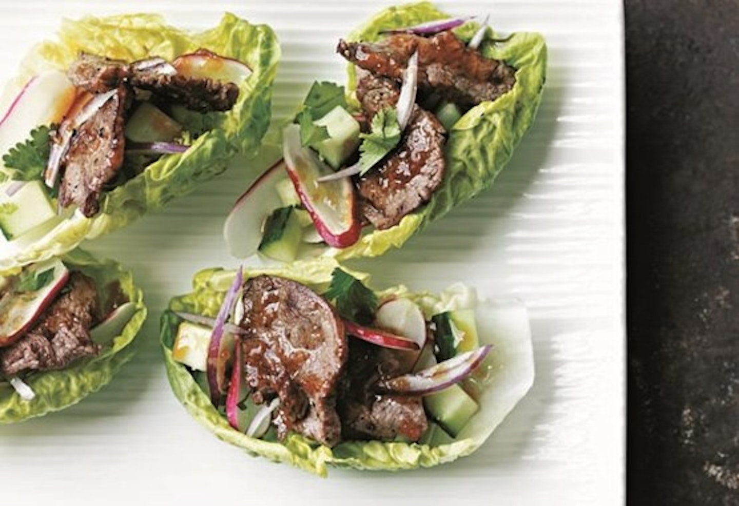 Steak Teriyaki in Lettuce Cups 