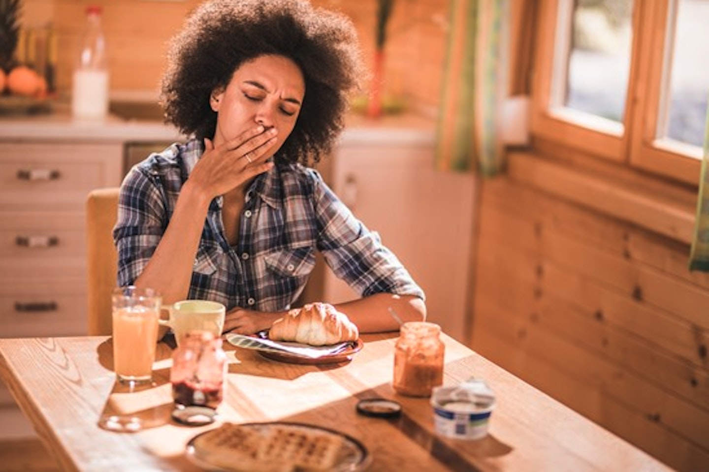 Woman feeling sick