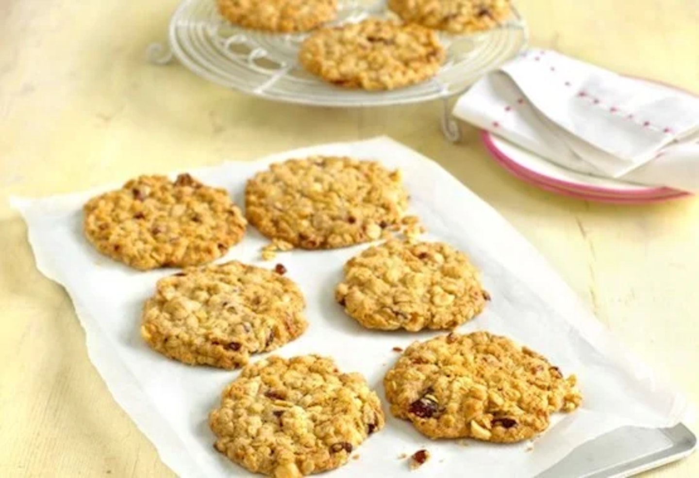 Cranberry and Hazelnut oat cookies