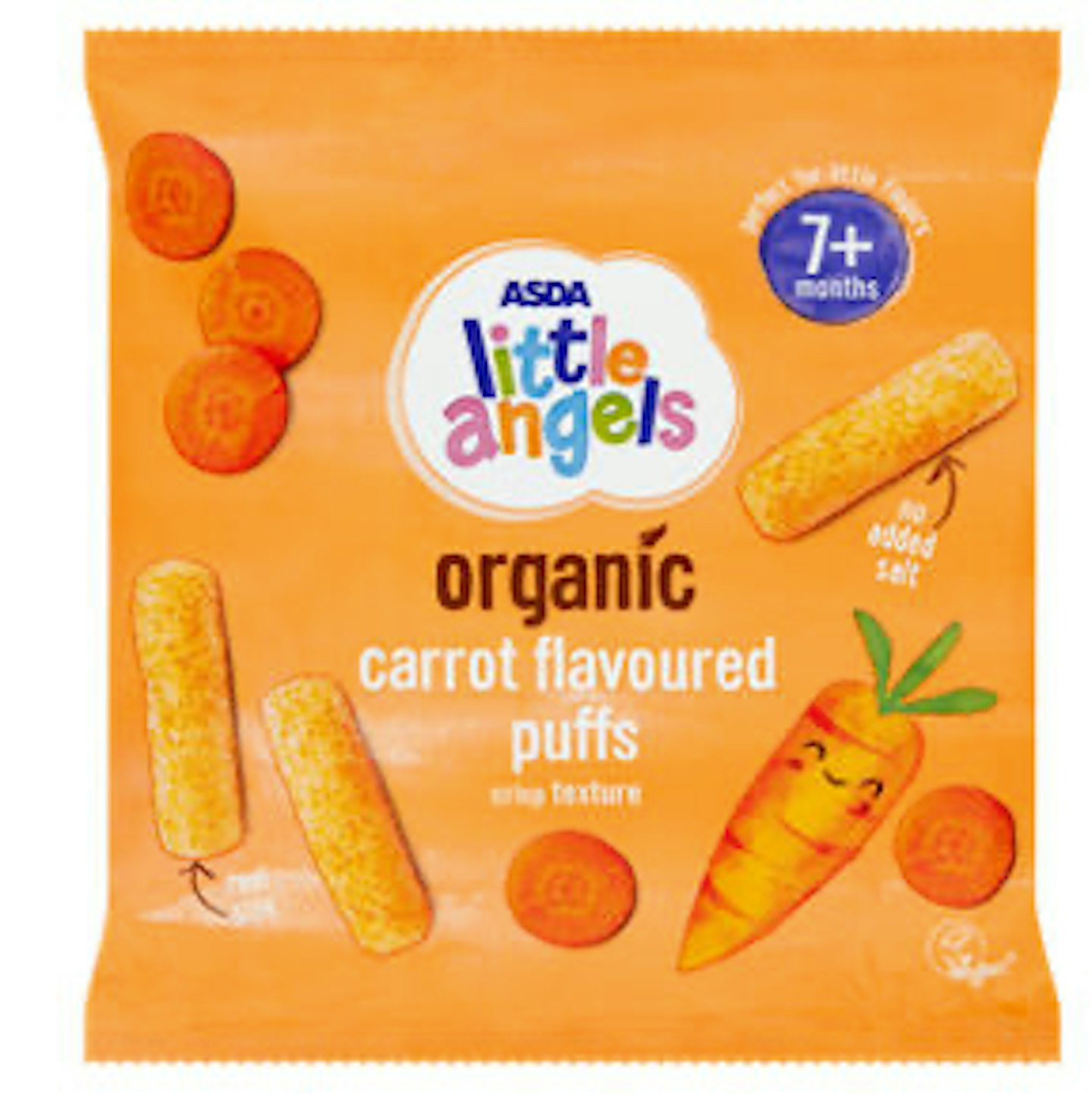ASDA Little Angels Organic Carrot Flavour Puffs
