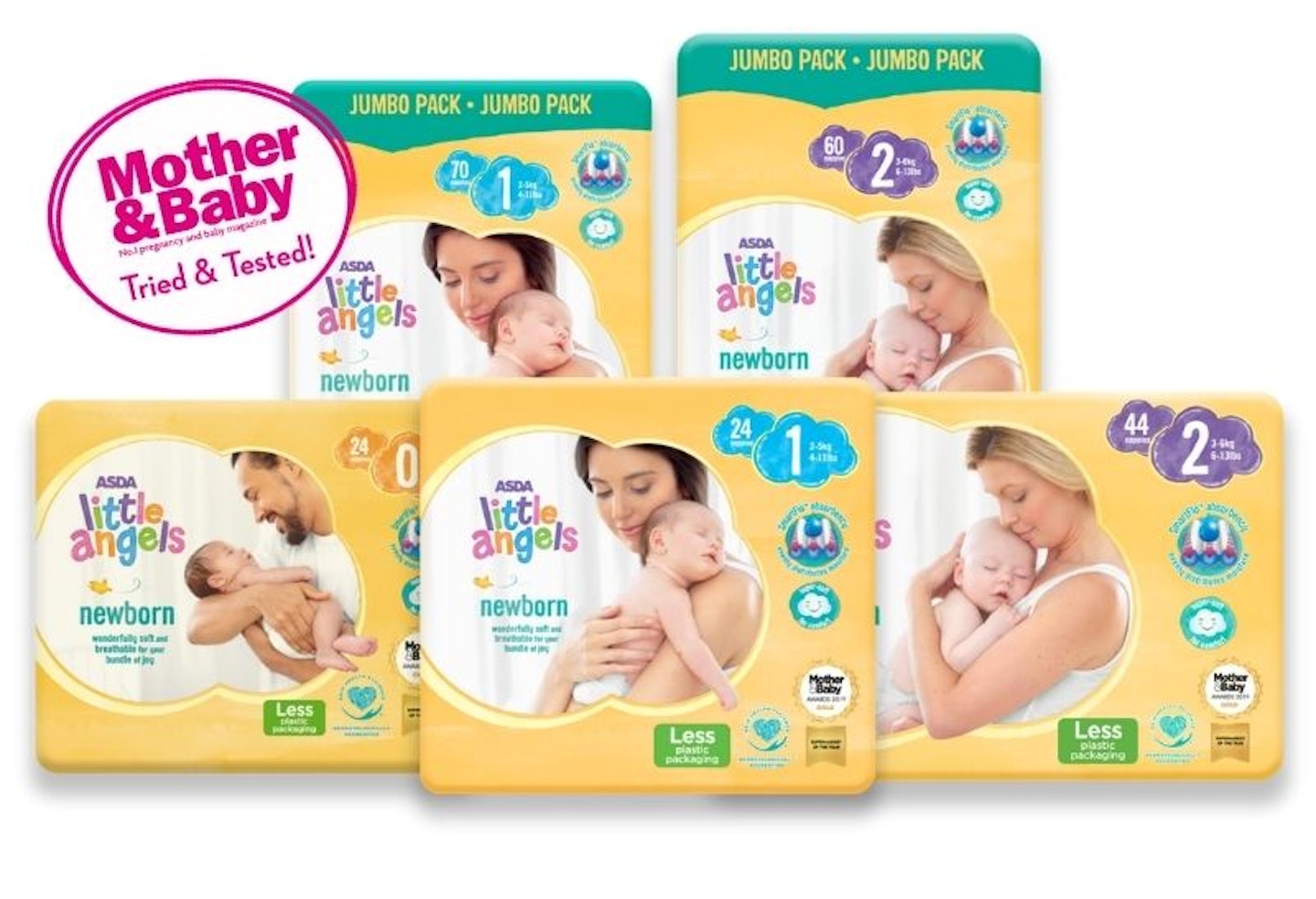 ASDA Litte Angels Newborn nappies