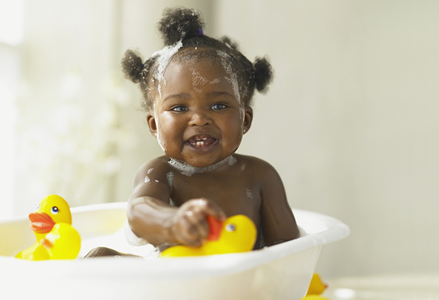 Baby in bath