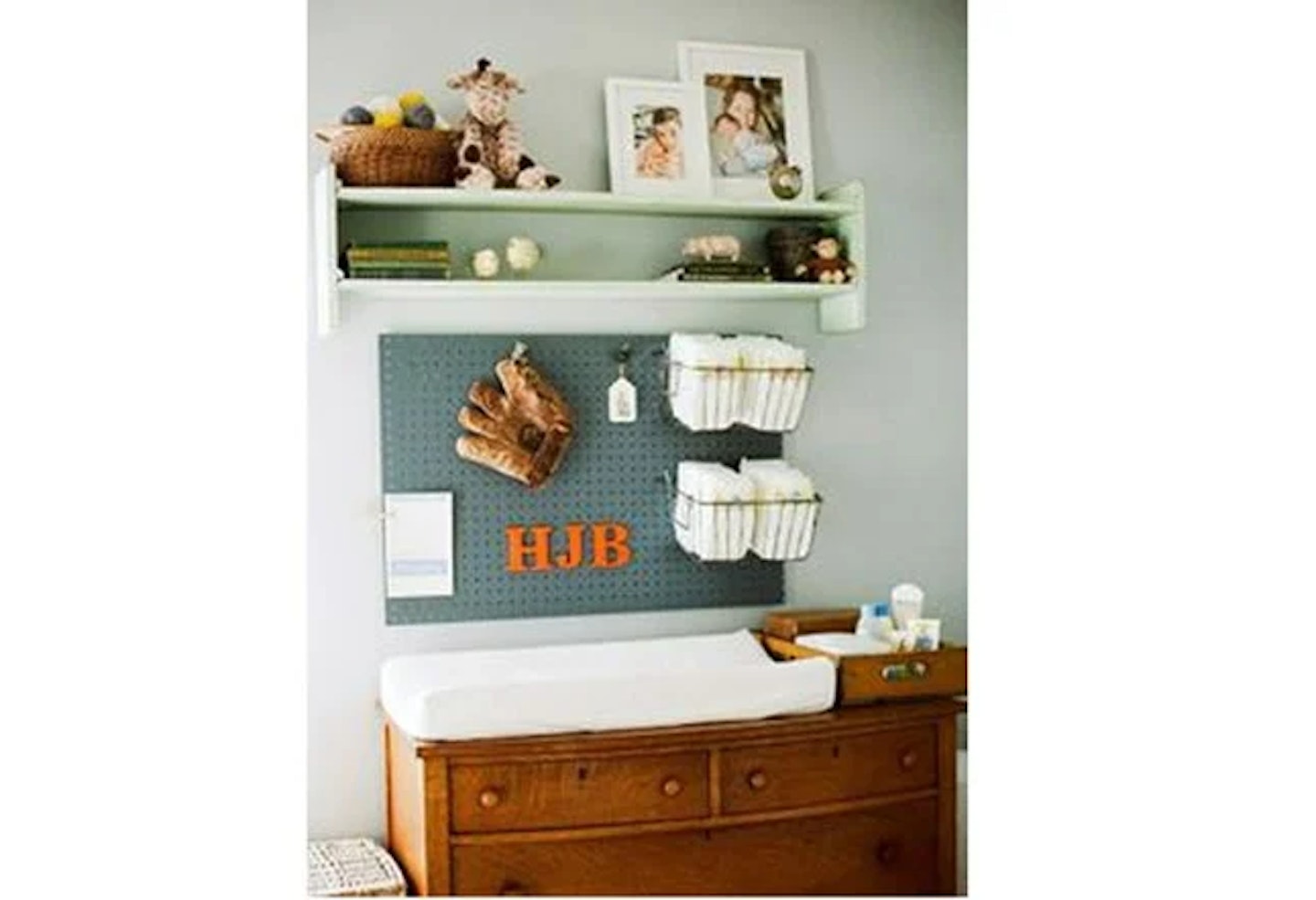 Pegboard for storage