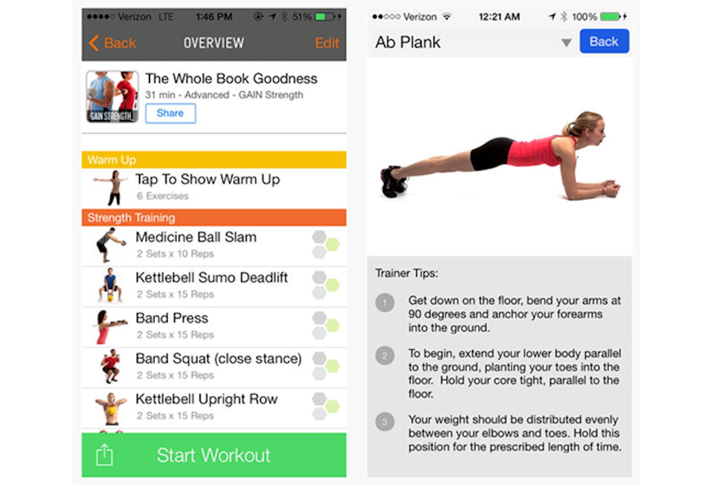 Gain Fitness app