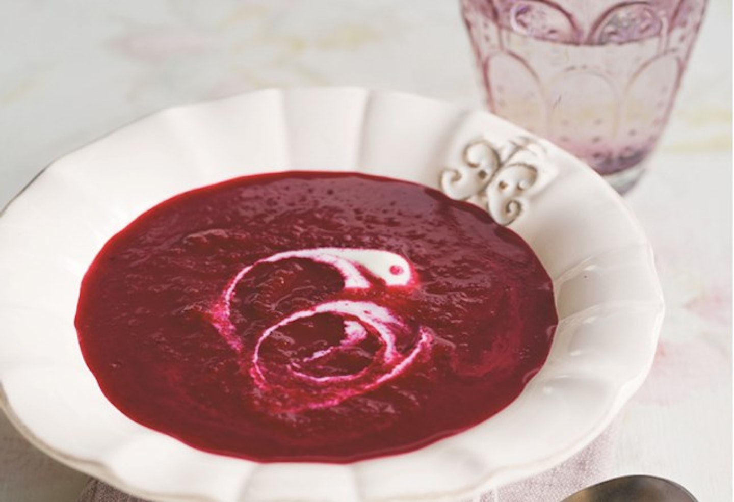 Apple and beetroot soup