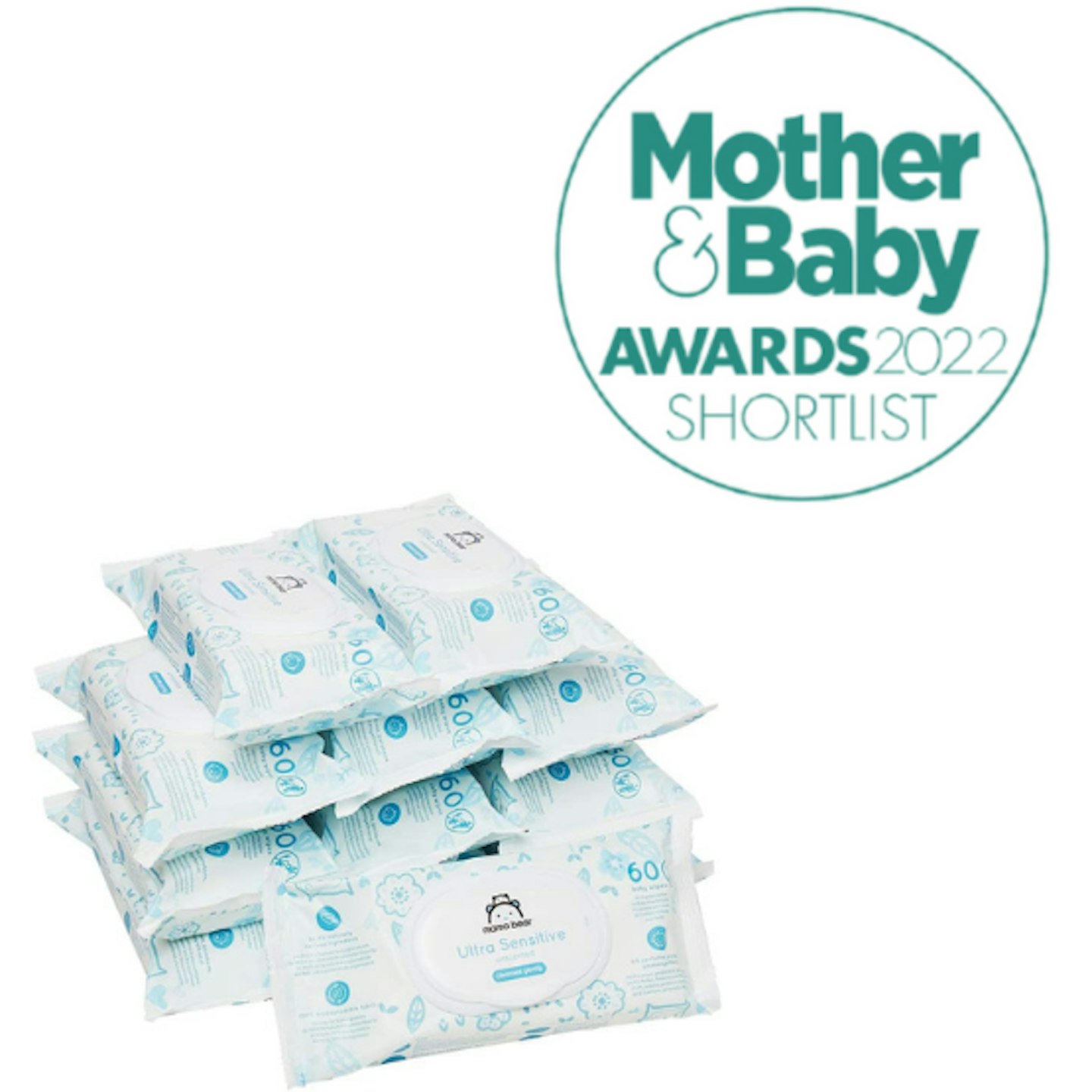 Brand – Mama Bear Sensitive Unscented baby wipes– Pack of 18 (Total 1008  wipes)