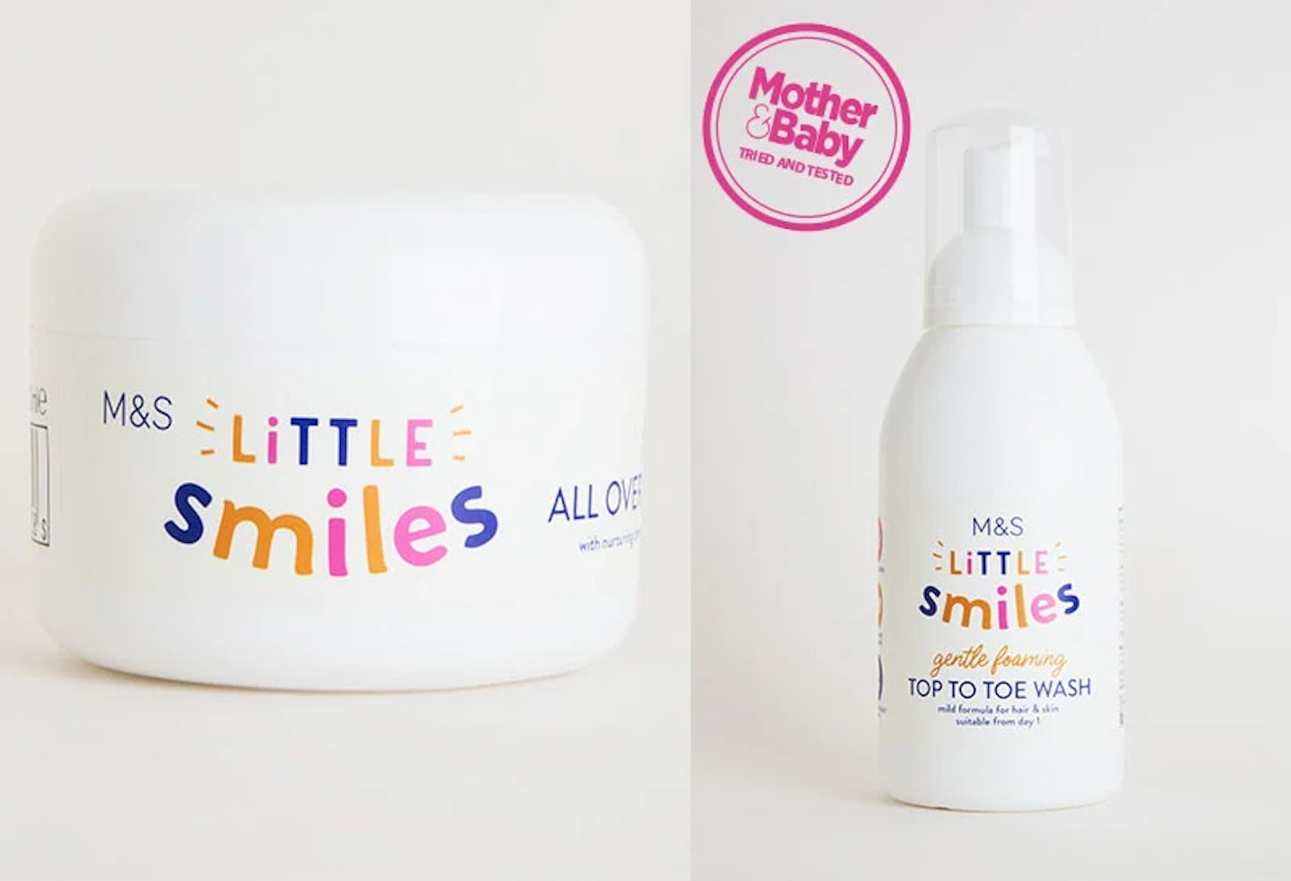 M&S Little Smiles All Over Body Cream and Top-To-Toe Wash