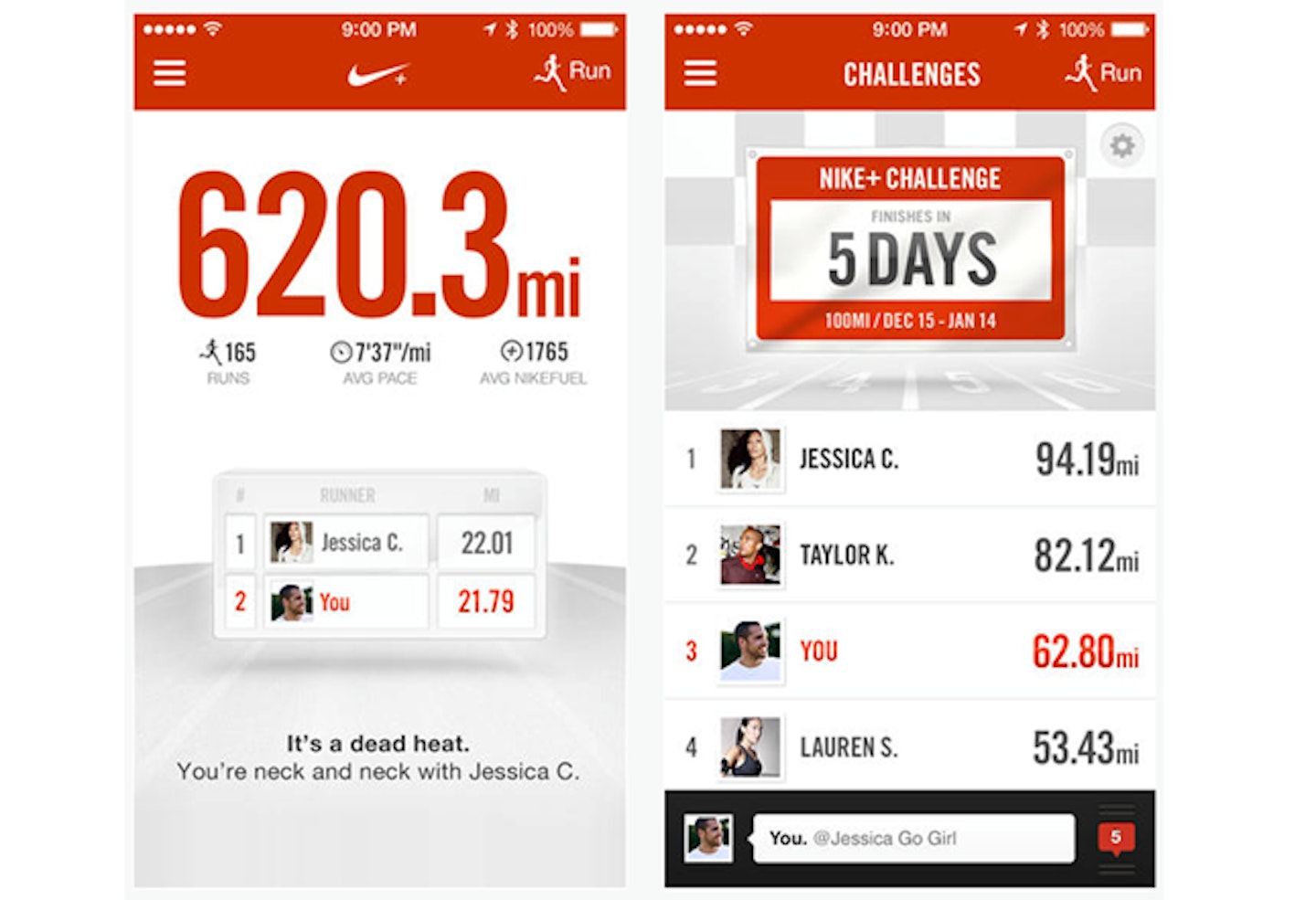 Nike+ Running app