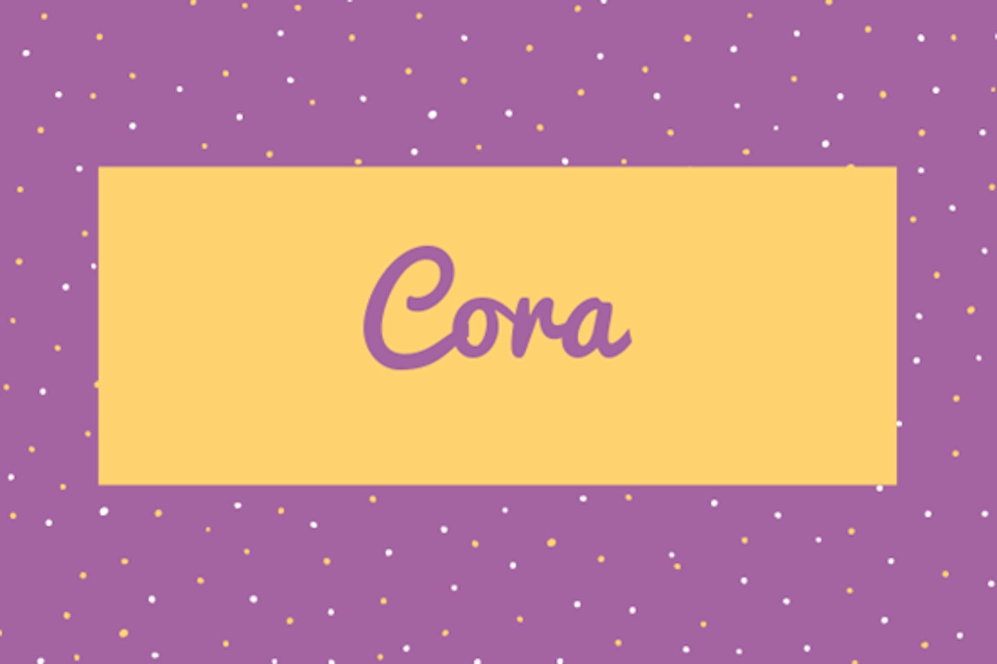 11) Cora