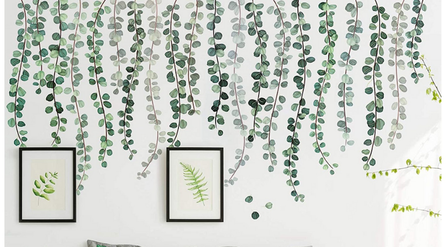 3 Sheets Green Plants Eucalyptus Vine Leaves