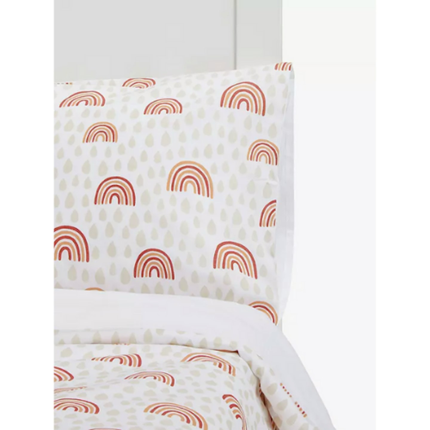 ANYDAY John Lewis & Partners Rainbow Print Cot Duvet Cover and Pillowcase Set