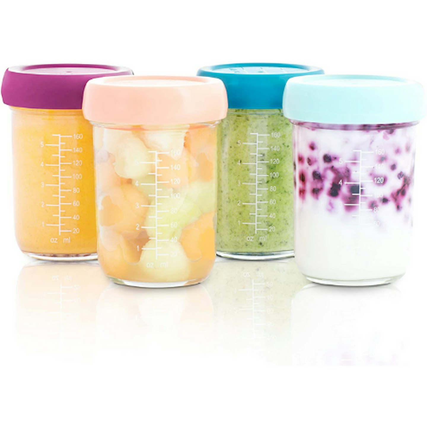 Mini Glass Food Storage Containers, Baby Food Storage Containers, 12-Pack 5  Oz