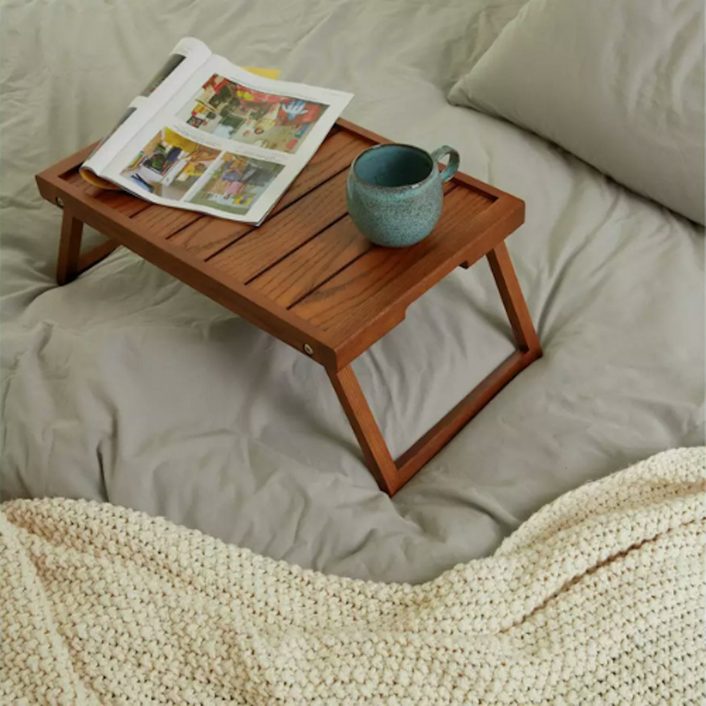 Bed Trays Eating Table Breakfast in Bed Tray with Legs,Lap Trays Eating On  Bed