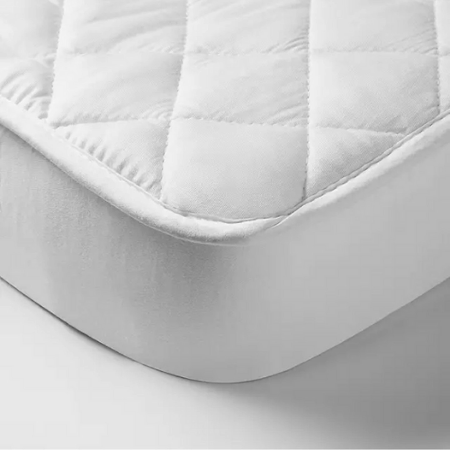 John Lewis & Partners Micro-Fresh Quilted Cotton Cotbed Mattress Protector