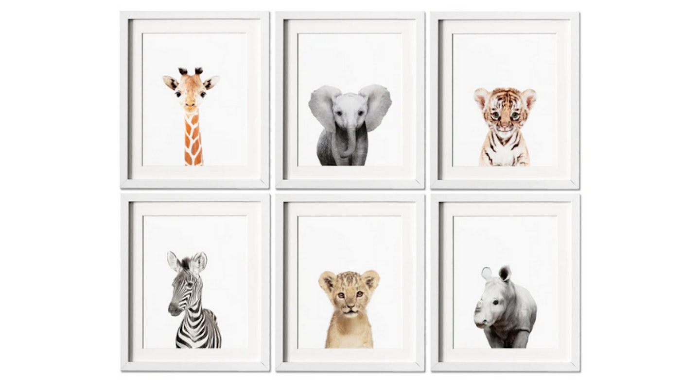 LamourFouPrintShop Safari Nursery Prints