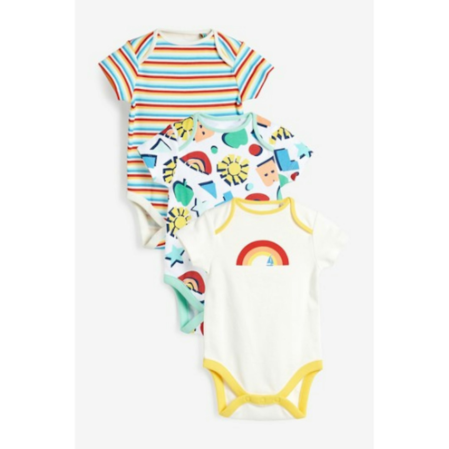 Little Bird Bright Short Sleeve Bodysuits 3 Pack