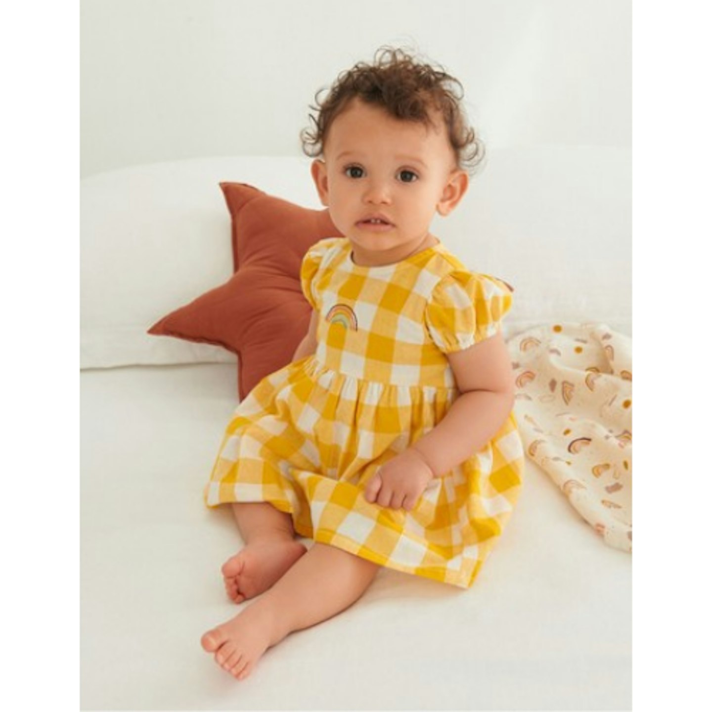 Little Bird Organic Cotton Gingham Dress and Knickers Set