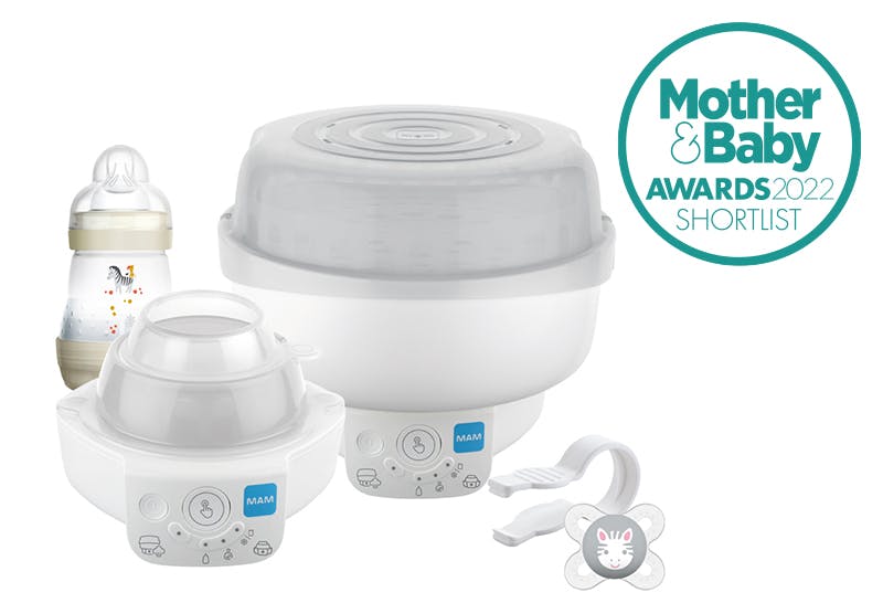 Mam breastfeeding and hot sale steriliser starter set