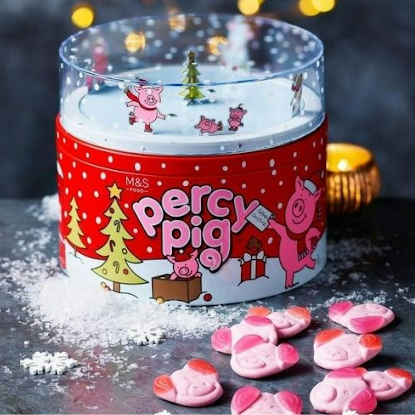 M&S Percy Pig on Ice Musical Tin