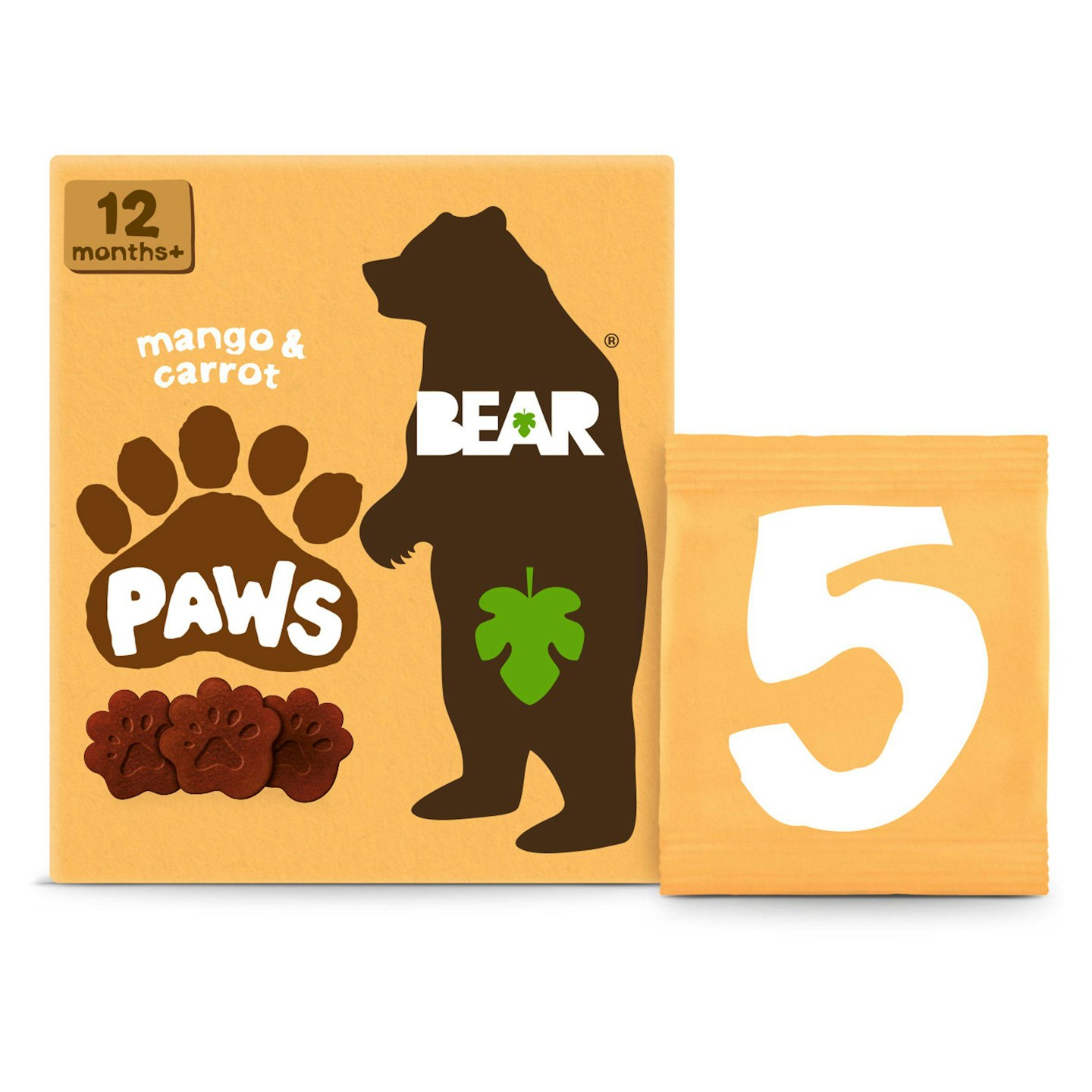 BEAR Pure Fruit & Veg Paws Mango & Carrot 