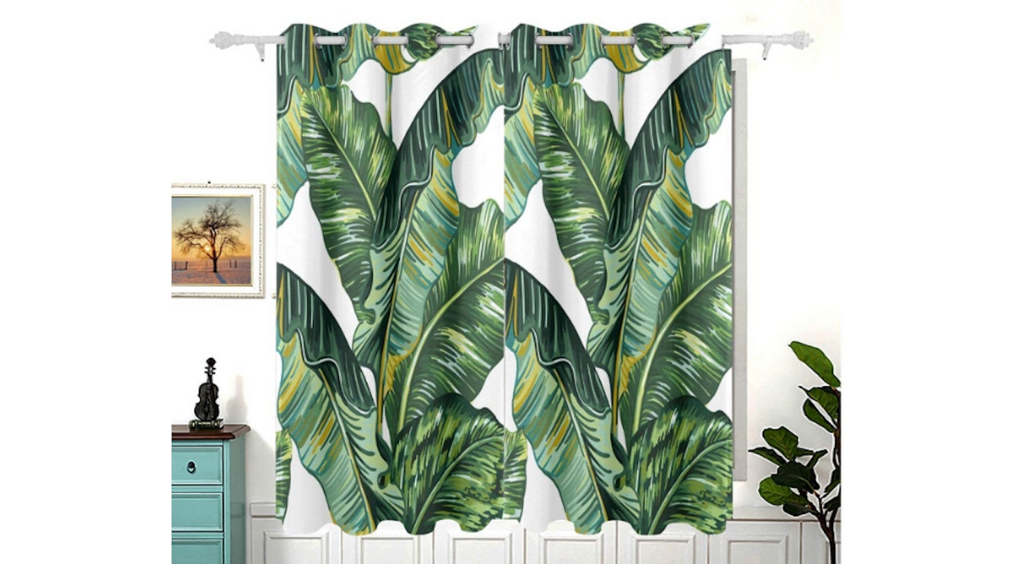 Palm Tree Leaves Jungle Leaf Curtains