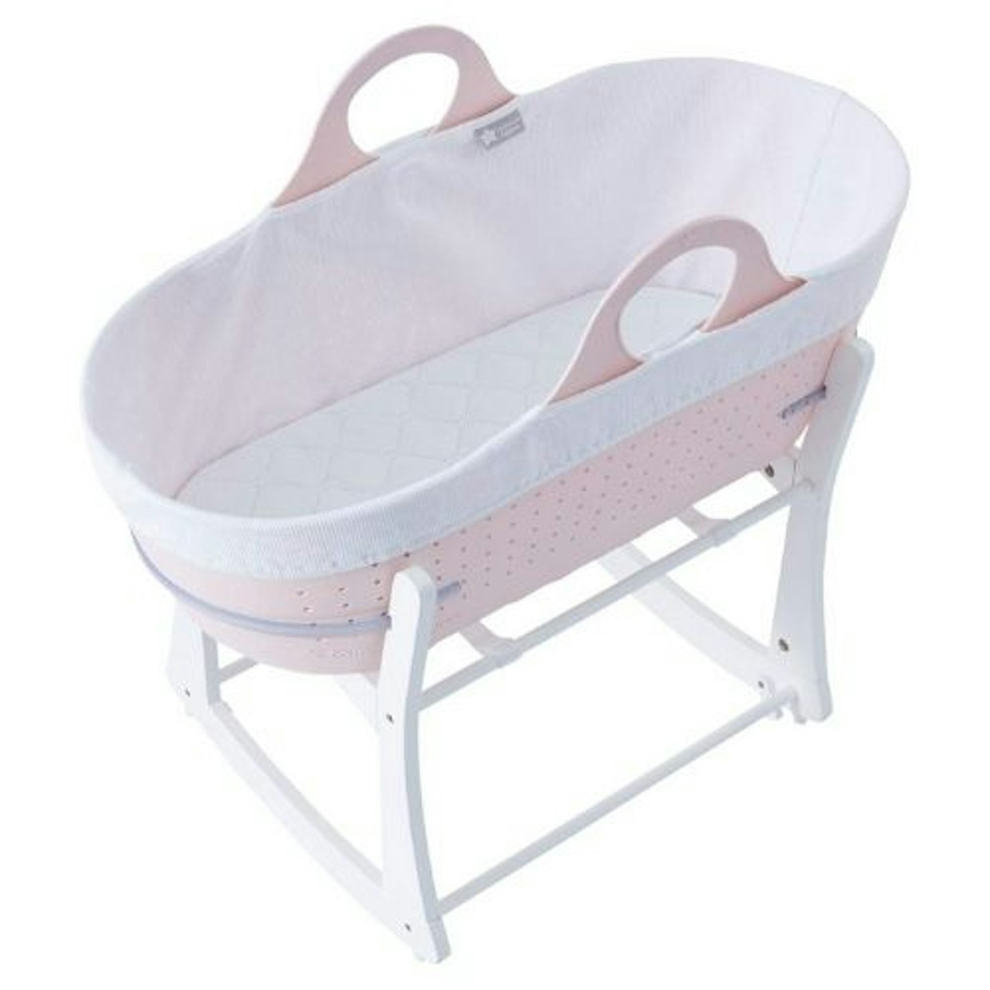 Tommee Tippee Sleepee Baby Moses Basket and Rocking Stand Pink