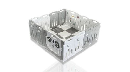 Venture All Stars Joy Babybox - Pop Up Compact Play Pen - 360 graden kijken - Inbouwbare vloermat - Opvouwbaar & Draagbaar