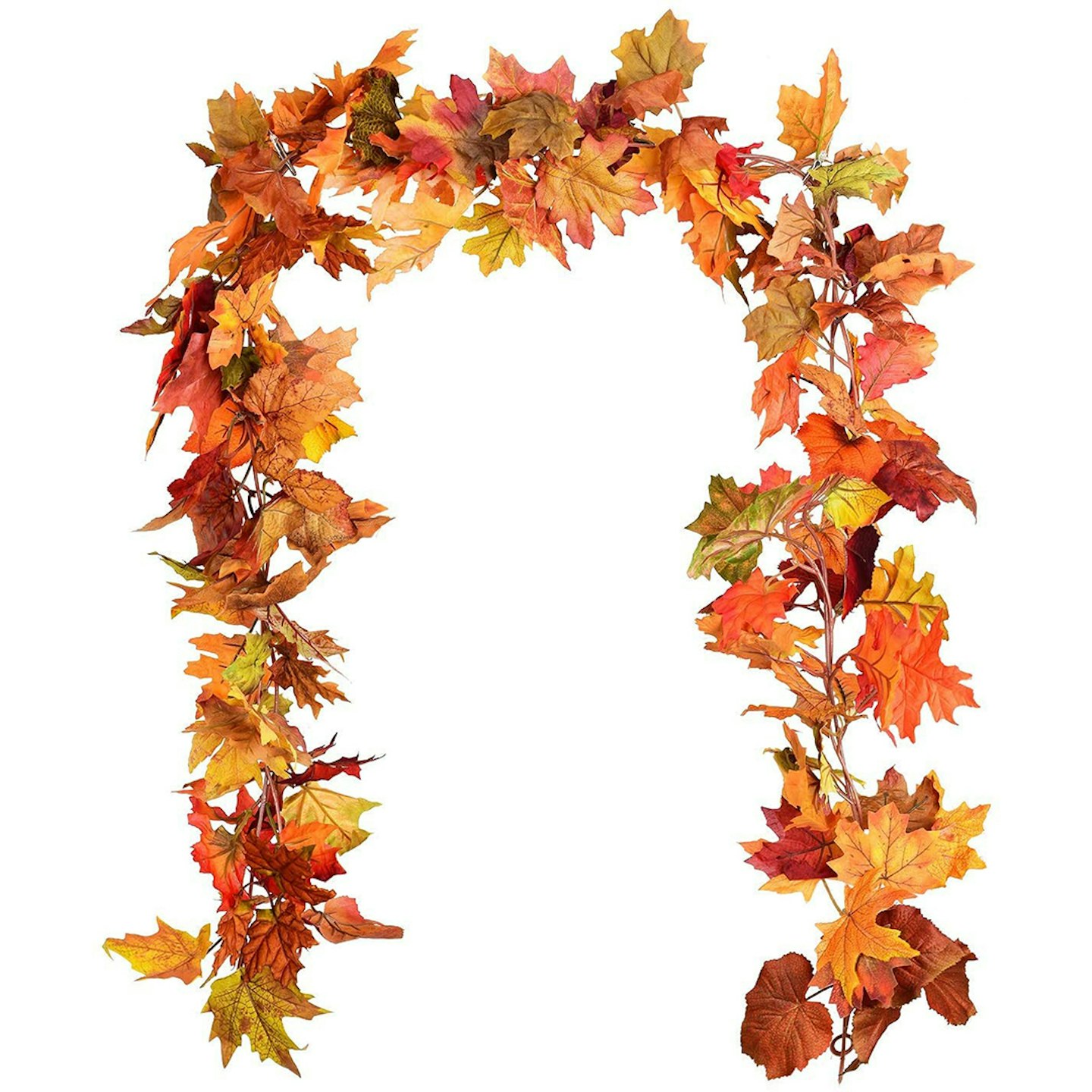 YQing-2-Pack-Artificial-Maple-Leaf-Garlands