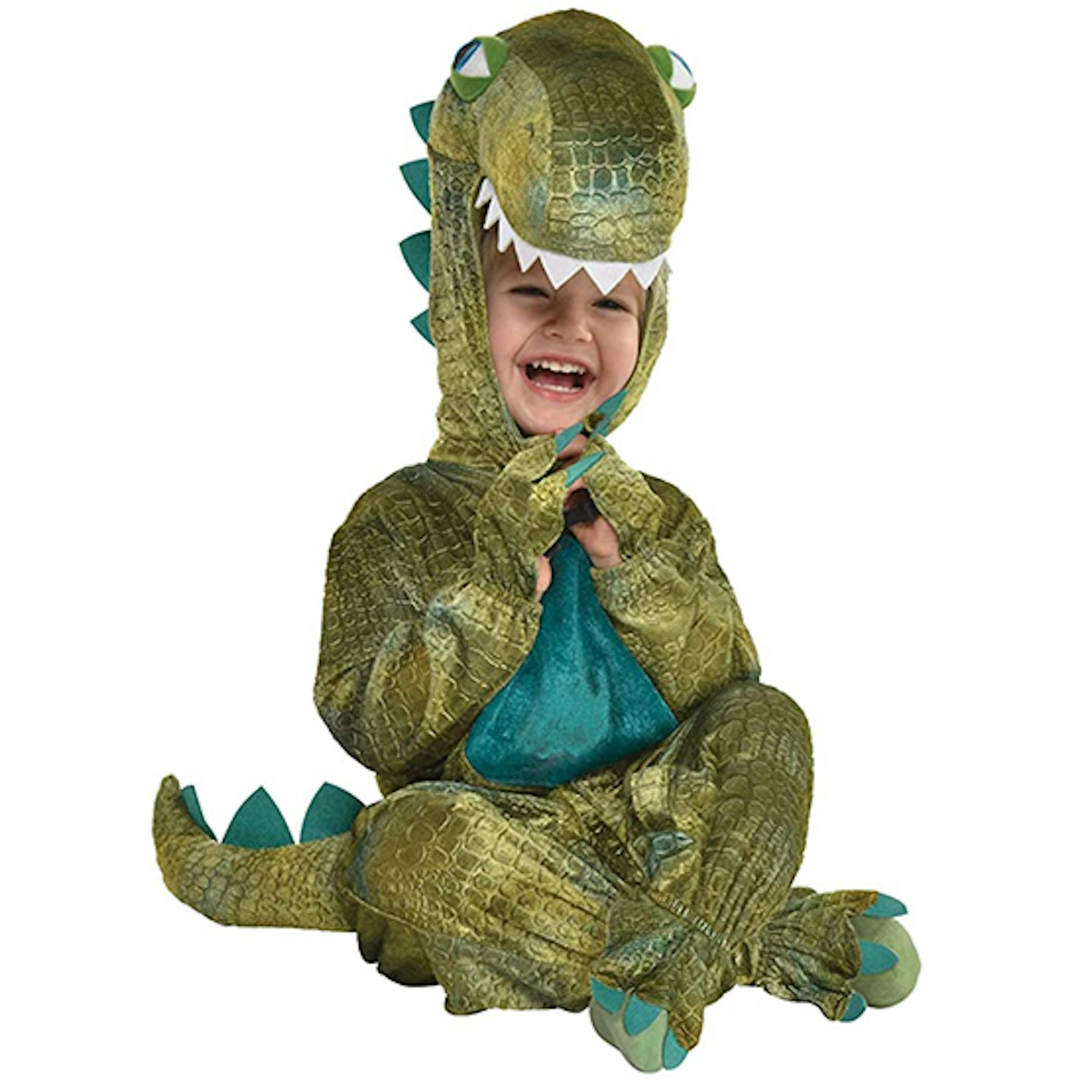 amscan 9904765 Baby Dinosaur Hooded Jumpsuit Costume