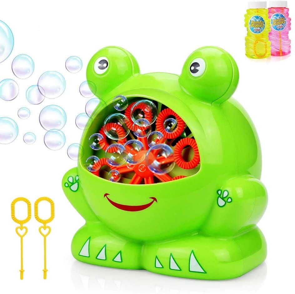 Birthday Party Gift Outdoor Toys for Boys and Girls Kids Toddlers Age 3+ Octopus Bubble Blower 2500+ Bubbles Per Minute Blue 1 TwobeFit Bubble Machine Automatic Head-Shaking Bubble Maker Machine 