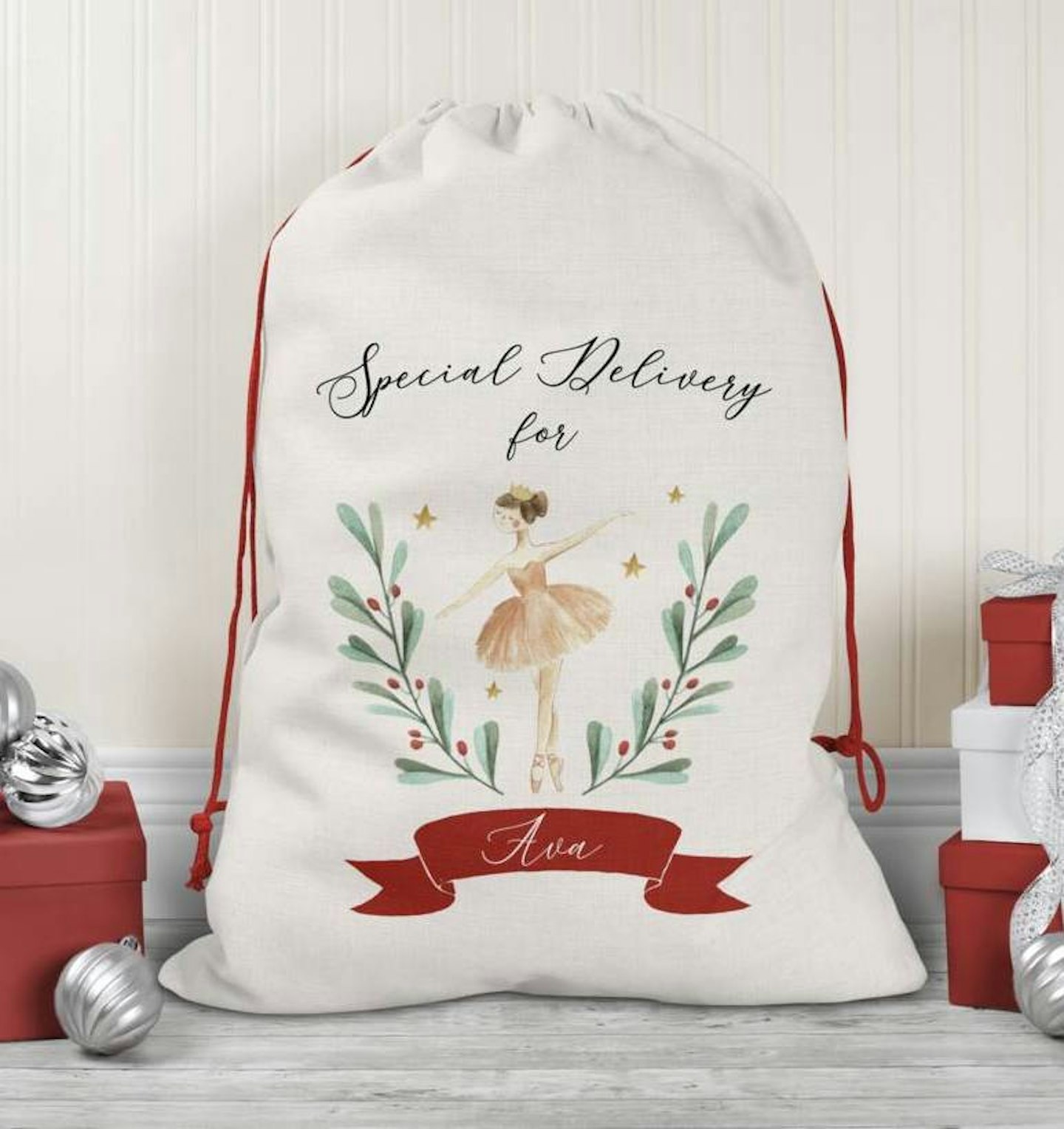 Personalised Nutcracker Christmas Sack