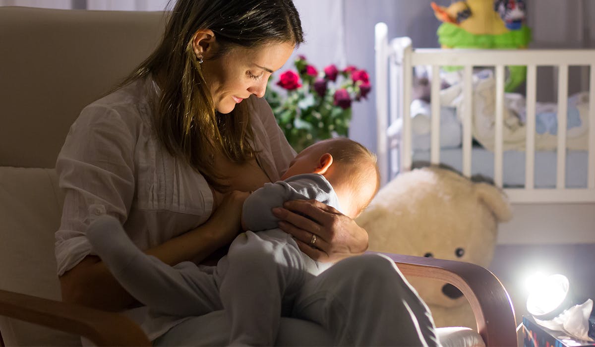 Night light store for feeding baby