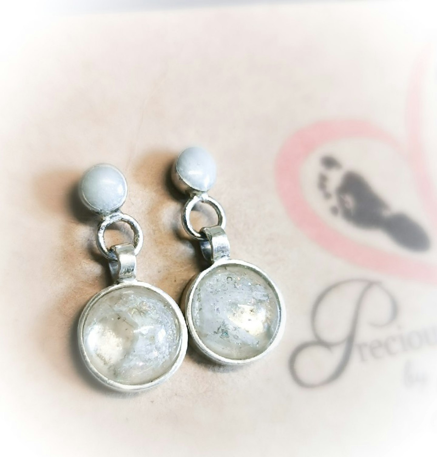 10mm Silver Drop Earrings