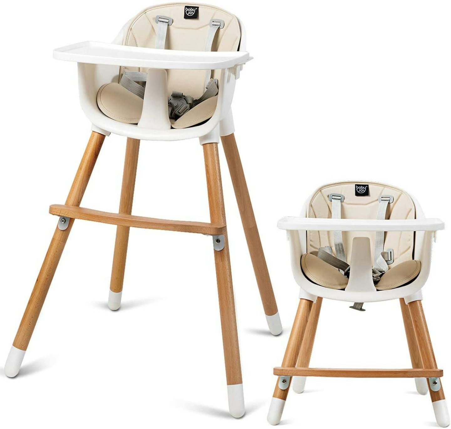 COSTWAY Baby High Chair, 3 in 1 Dining Chair