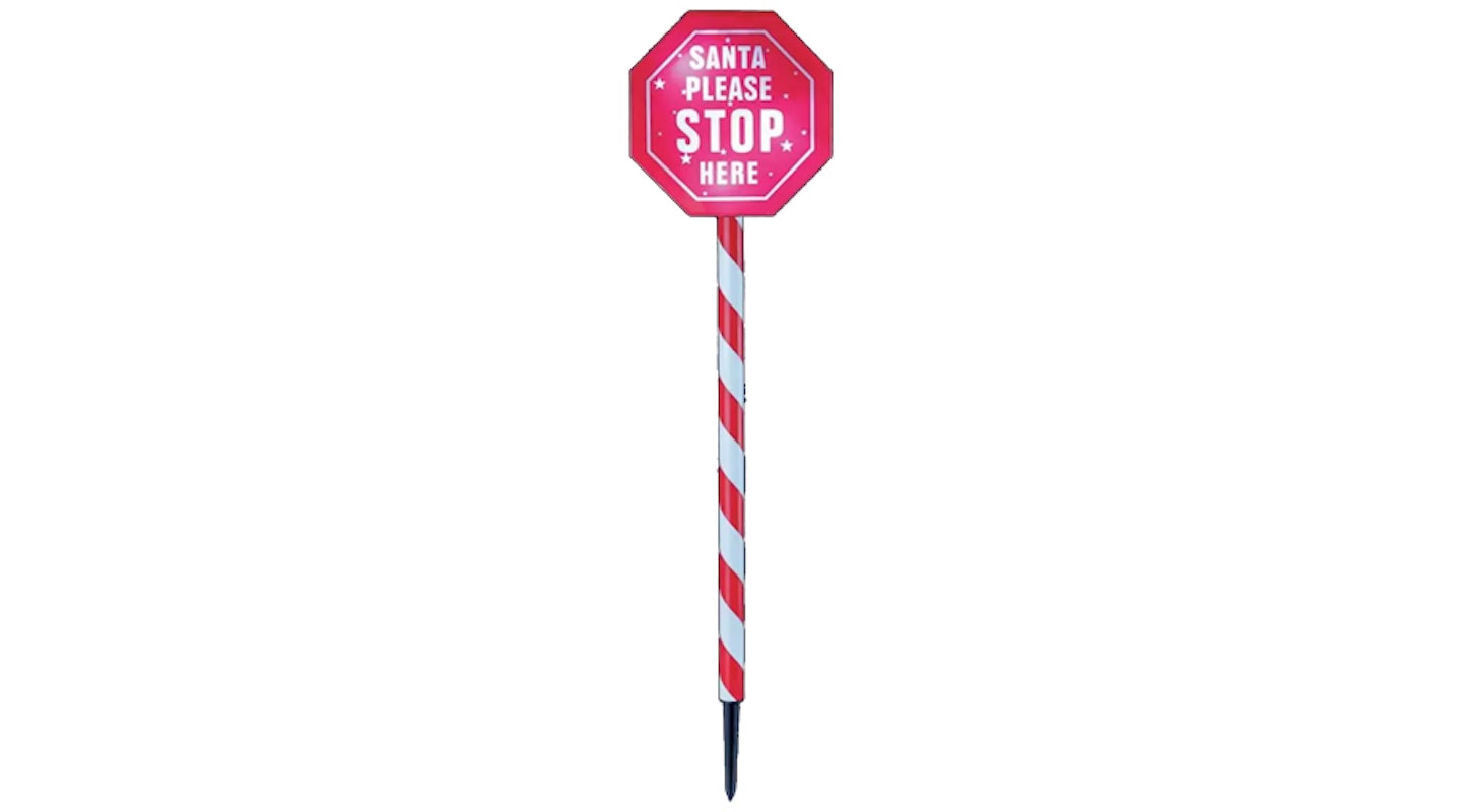 Argos santa stop here light up sign